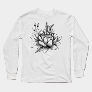 Lotus flower abstract Long Sleeve T-Shirt